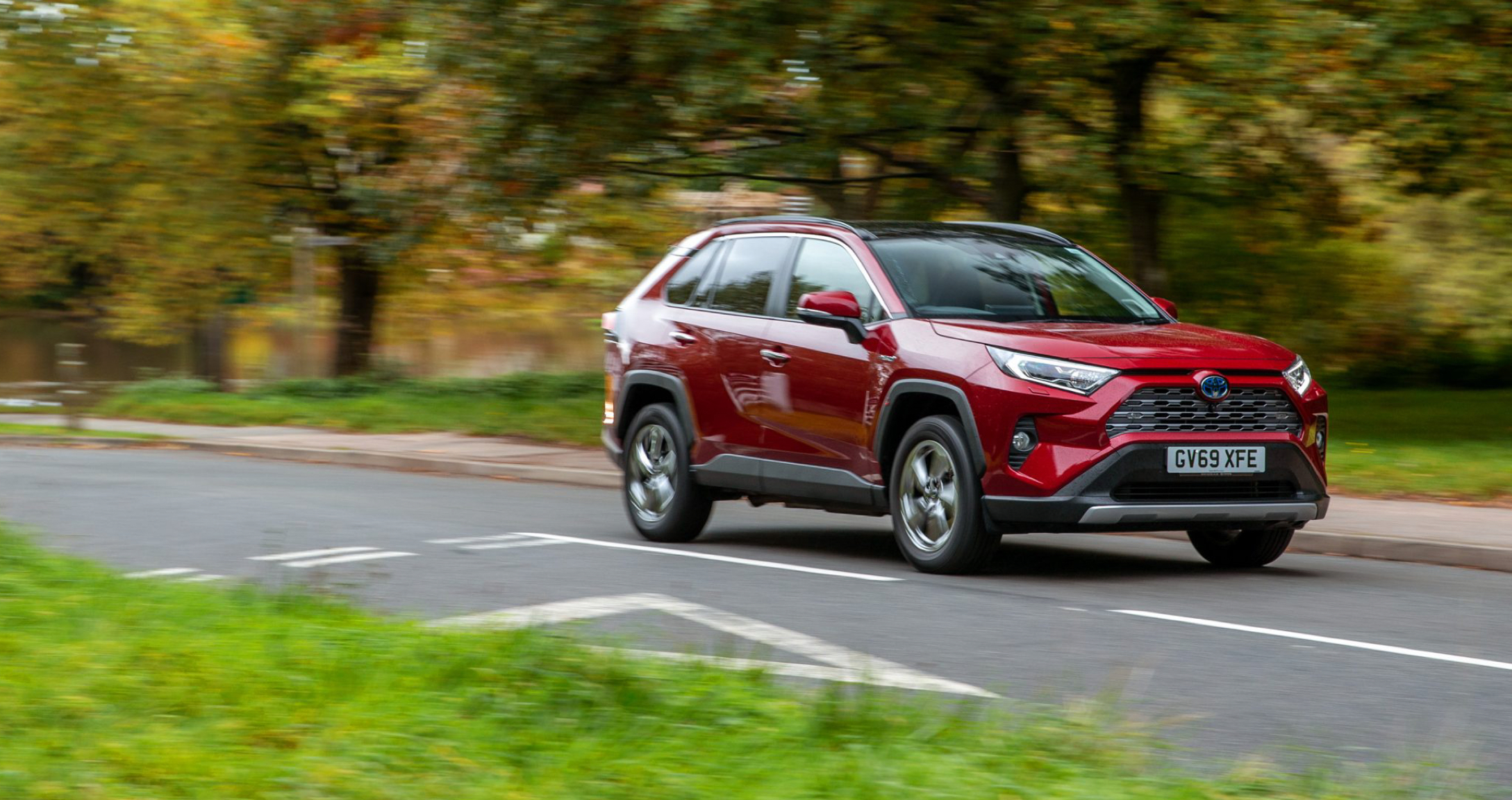 Toyota Rav4 in red